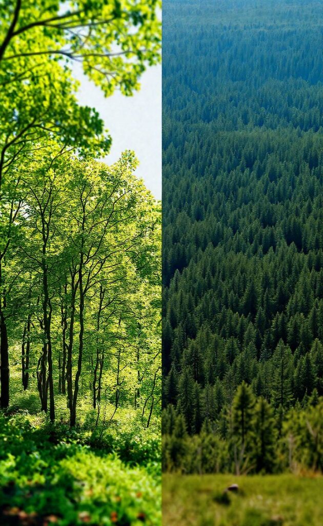 Différence entre bois et forêt : explication simple