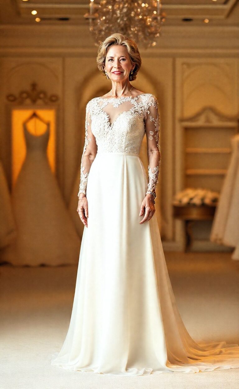 Robe de mariée 50 ans : guide élégant 58 robe de mariée pour femme de 50 ans