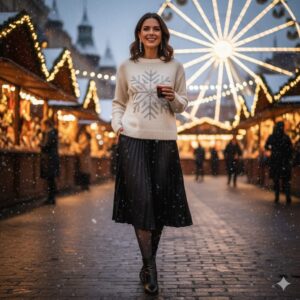 Pull de Noël pour femme : Les plus beaux motifs flocons